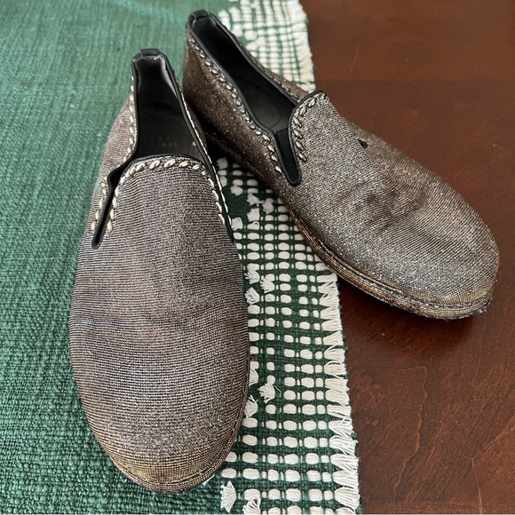 Stuart Weitzman Lurex Platform Loafer - Picture 2 of 11